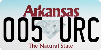AR license plate 005URC