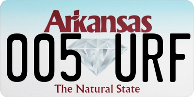 AR license plate 005URF
