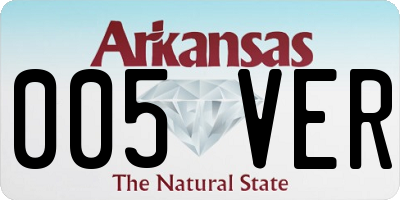 AR license plate 005VER