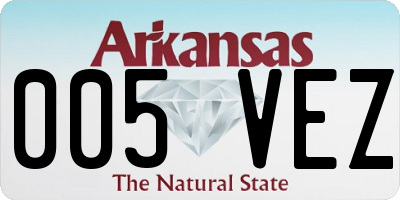 AR license plate 005VEZ