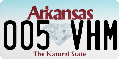 AR license plate 005VHM