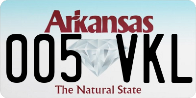 AR license plate 005VKL