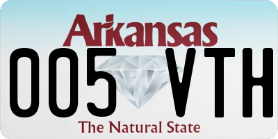 AR license plate 005VTH
