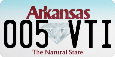 AR license plate 005VTI