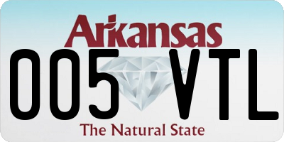 AR license plate 005VTL