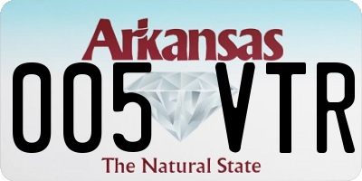 AR license plate 005VTR