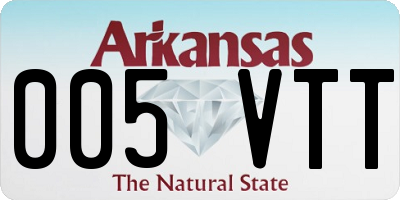 AR license plate 005VTT