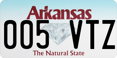 AR license plate 005VTZ