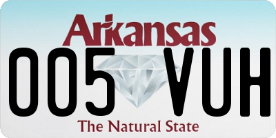 AR license plate 005VUH