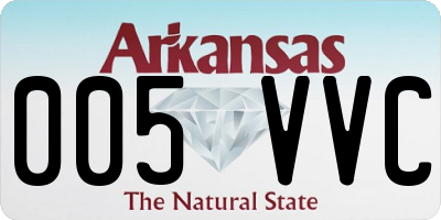 AR license plate 005VVC