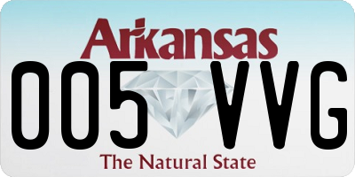 AR license plate 005VVG