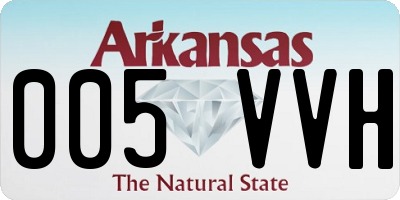 AR license plate 005VVH
