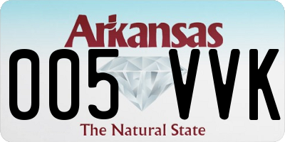 AR license plate 005VVK