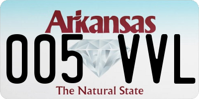 AR license plate 005VVL