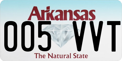 AR license plate 005VVT