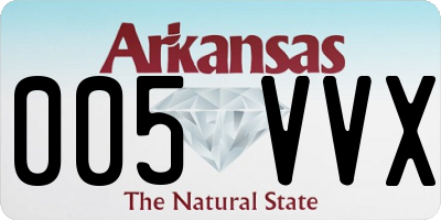 AR license plate 005VVX