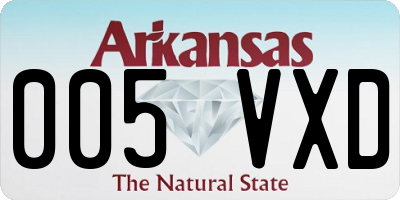 AR license plate 005VXD