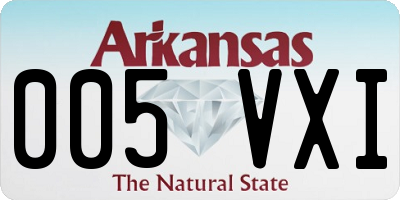 AR license plate 005VXI