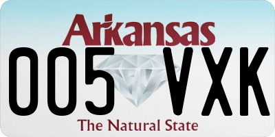 AR license plate 005VXK
