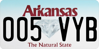 AR license plate 005VYB