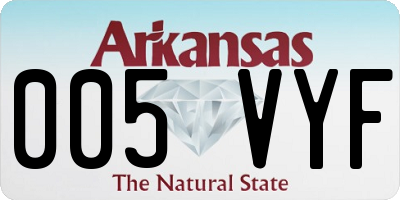 AR license plate 005VYF