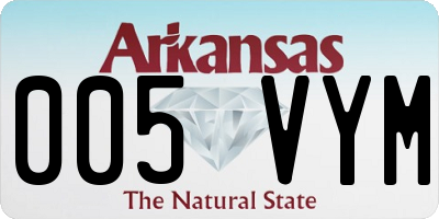AR license plate 005VYM