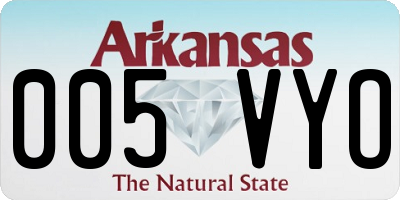AR license plate 005VYO