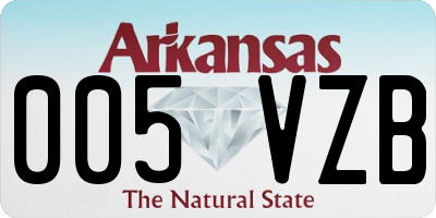 AR license plate 005VZB