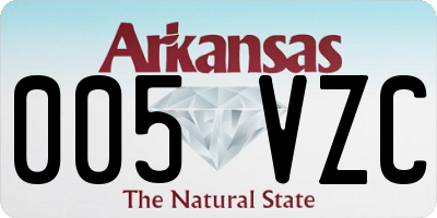 AR license plate 005VZC