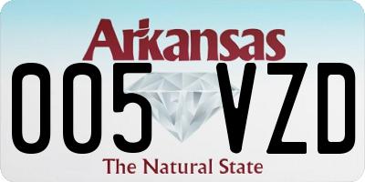 AR license plate 005VZD