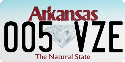 AR license plate 005VZE