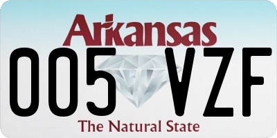 AR license plate 005VZF