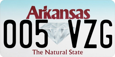 AR license plate 005VZG