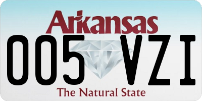 AR license plate 005VZI