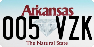 AR license plate 005VZK