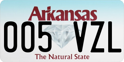 AR license plate 005VZL