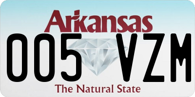 AR license plate 005VZM