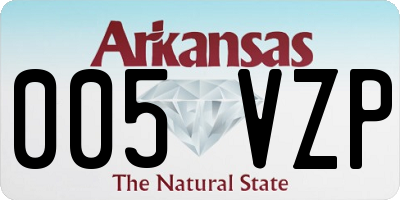 AR license plate 005VZP