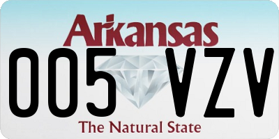 AR license plate 005VZV