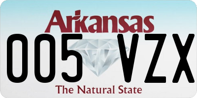 AR license plate 005VZX