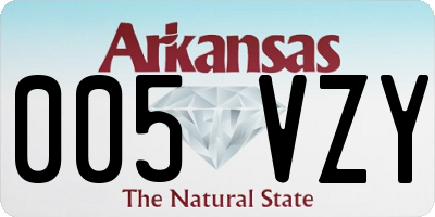 AR license plate 005VZY