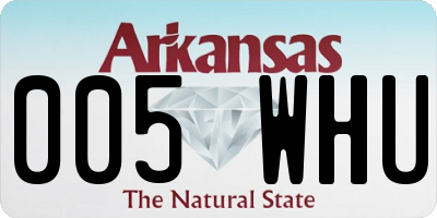 AR license plate 005WHU