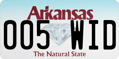 AR license plate 005WID