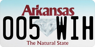AR license plate 005WIH