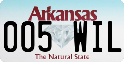AR license plate 005WIL