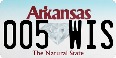 AR license plate 005WIS