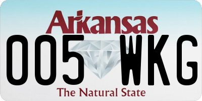 AR license plate 005WKG