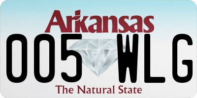 AR license plate 005WLG