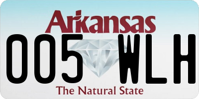 AR license plate 005WLH