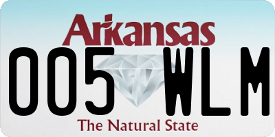 AR license plate 005WLM